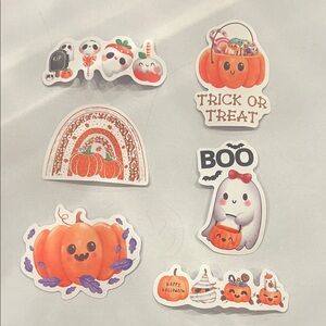 Halloween Pumpkin and Ghost Sticker Set